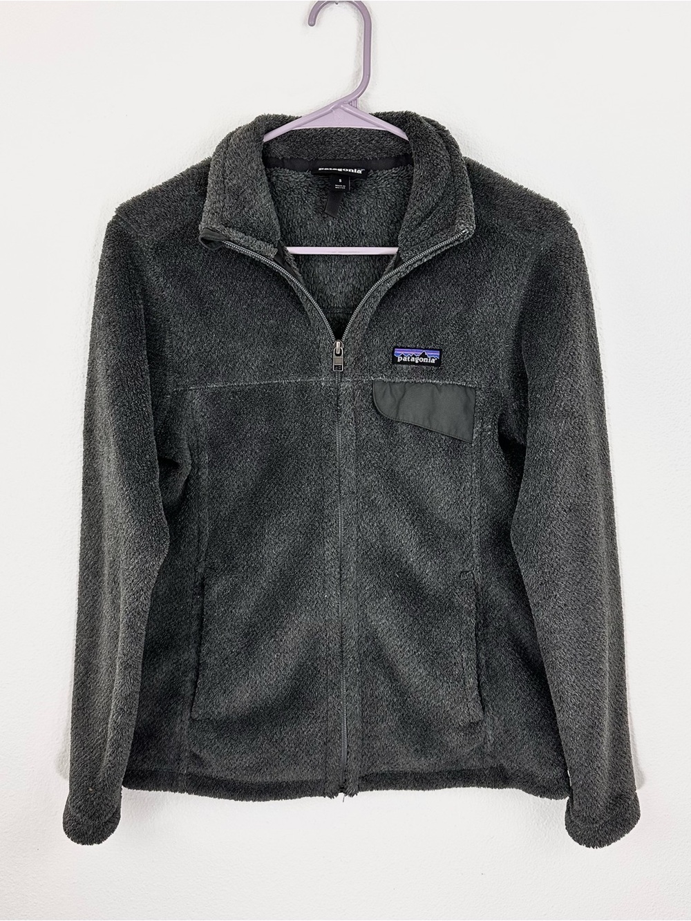 Patagonia Full Zip Re-Tool Fleece Jacket Dark Gray Size Small Women’s Outdoor